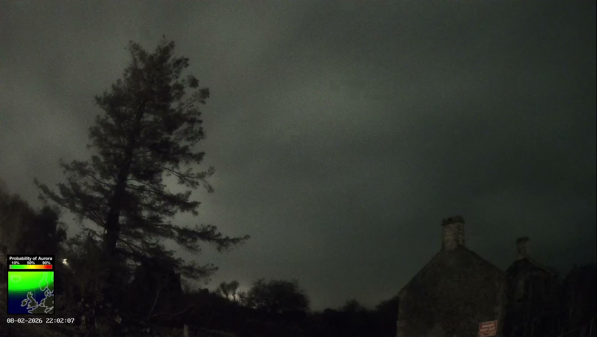 Northumberland National Park Aurora & Stars  Live Cam - Otterburn, Northumberland, North East, England, United Kingdom