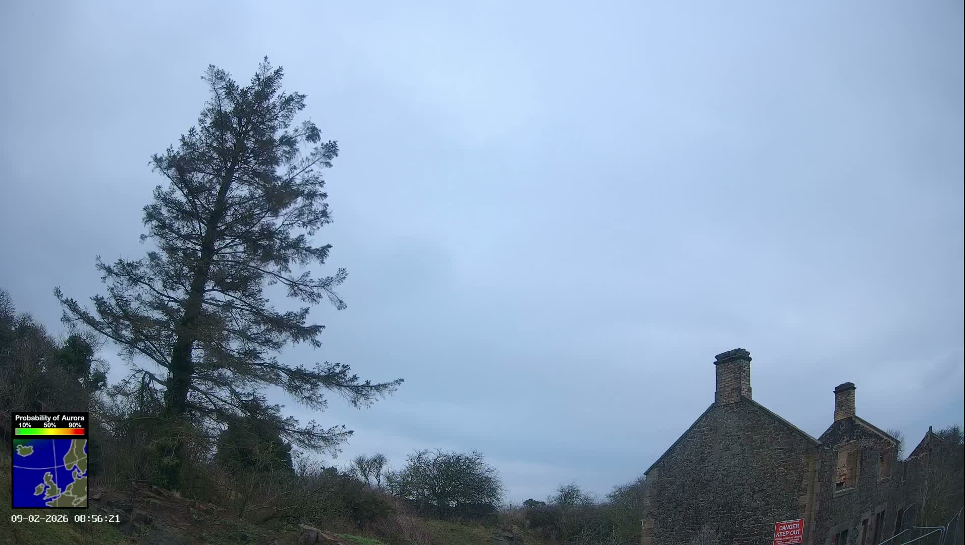 Northumberland National Park Aurora & Stars  Live Cam - Otterburn, Northumberland, North East, England, United Kingdom