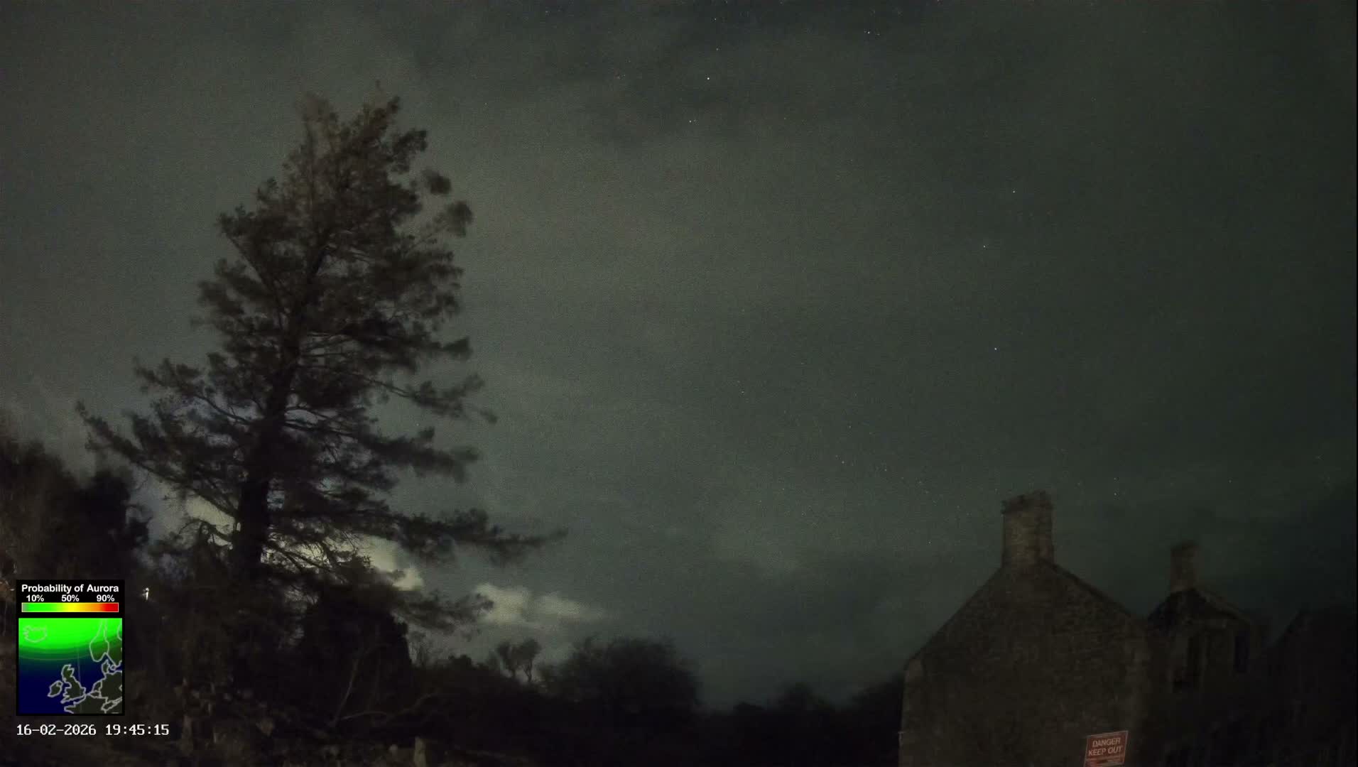 Northumberland National Park Aurora & Stars  Live Cam - Otterburn, Northumberland, North East, England, United Kingdom