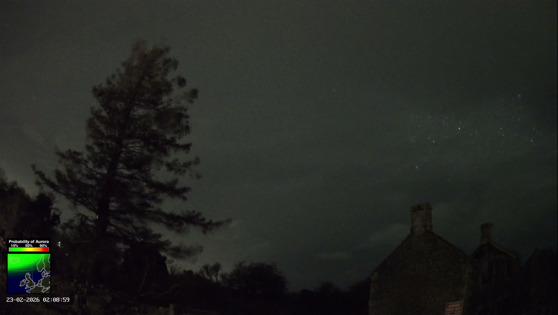 Northumberland National Park Aurora & Stars  Live Cam - Otterburn, Northumberland, North East, England, United Kingdom