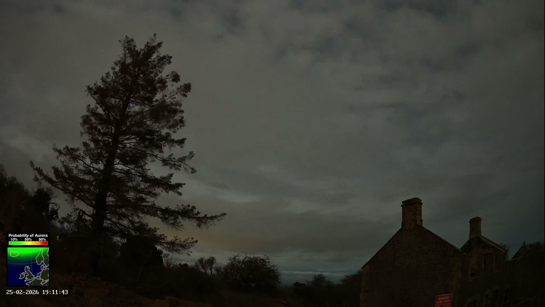 Northumberland National Park Aurora & Stars  Live Cam - Otterburn, Northumberland, North East, England, United Kingdom