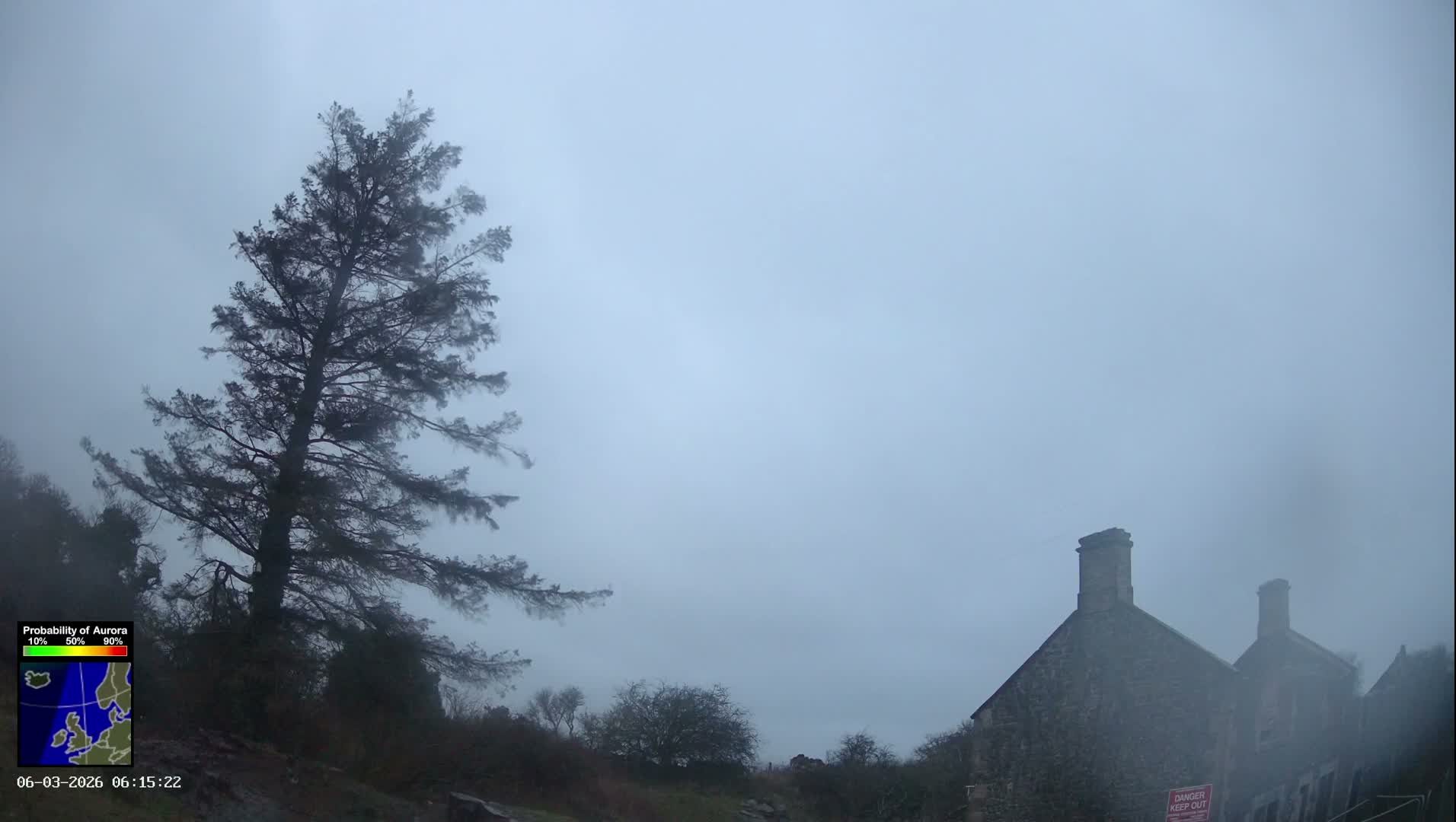 Northumberland National Park Aurora & Stars  Live Cam - Otterburn, Northumberland, North East, England, United Kingdom
