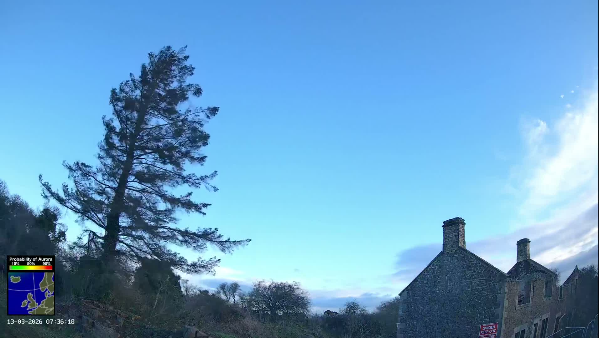 Northumberland National Park Aurora & Stars  Live Cam - Otterburn, Northumberland, North East, England, United Kingdom