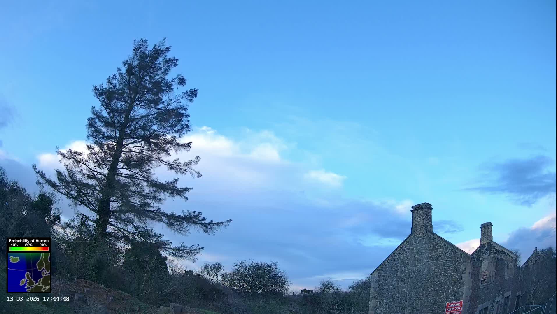 Northumberland National Park Aurora & Stars  Live Cam - Otterburn, Northumberland, North East, England, United Kingdom