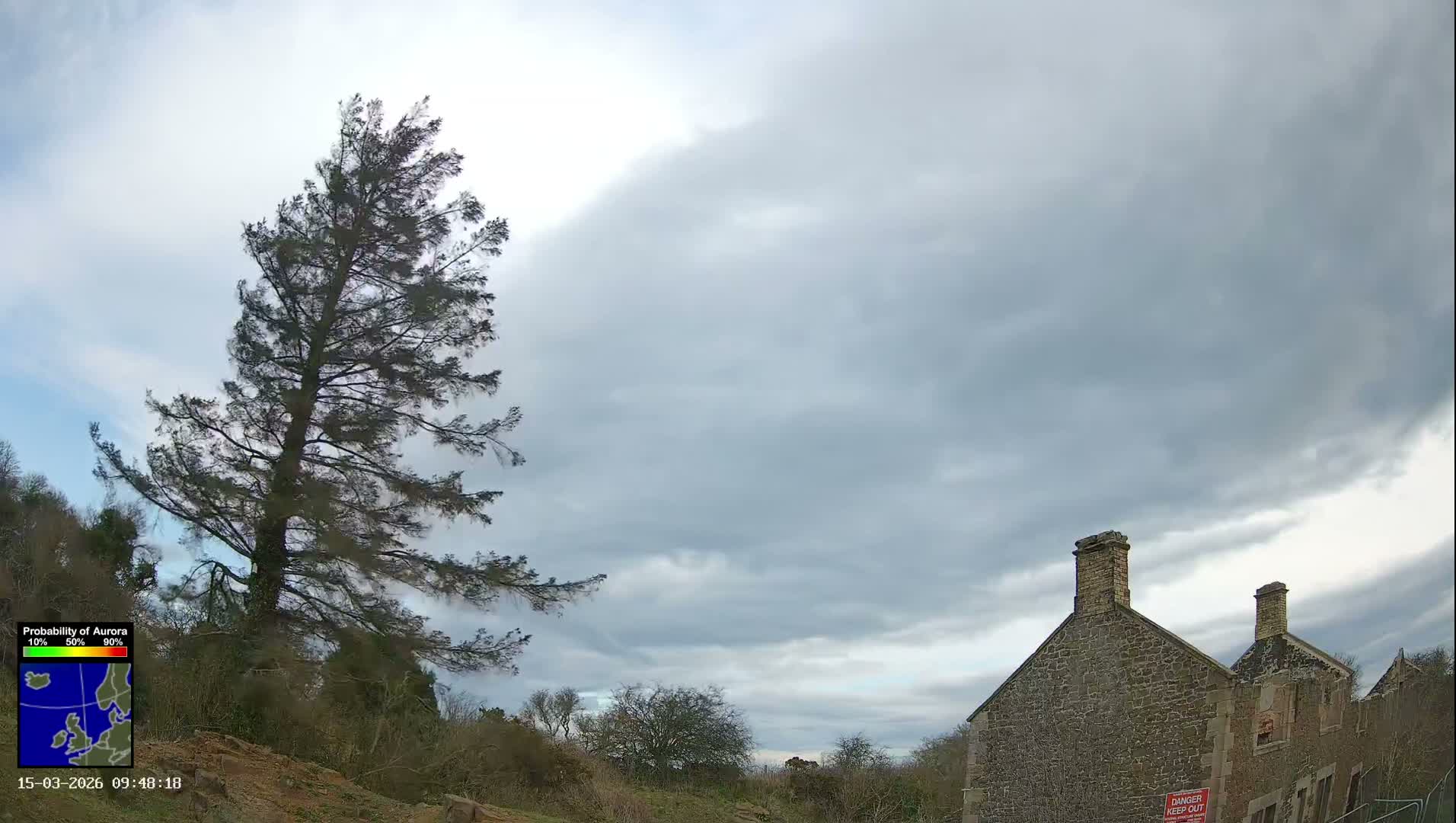 Northumberland National Park Aurora & Stars  Live Cam - Otterburn, Northumberland, North East, England, United Kingdom