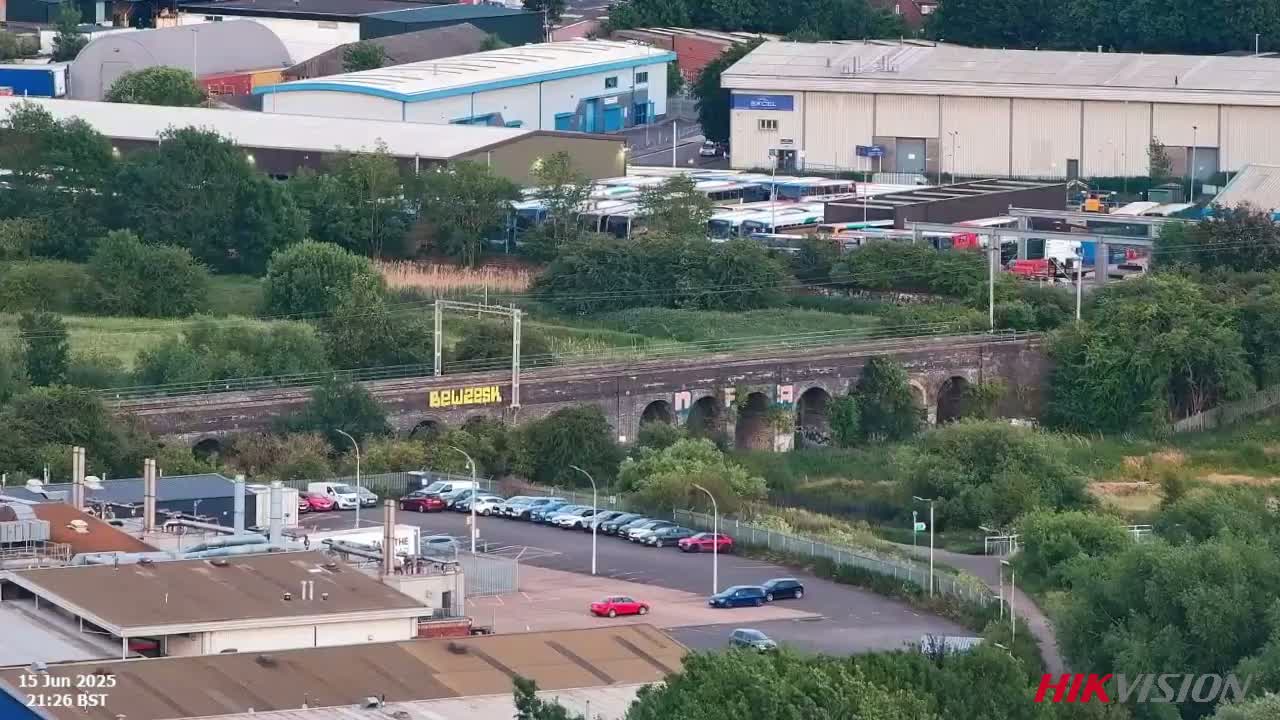 Northampton City 360 Panaromic Skyline Live Cam - Northampton, West Northamptonshire, Northamptonshire, East Midlands, England, United Kingdom