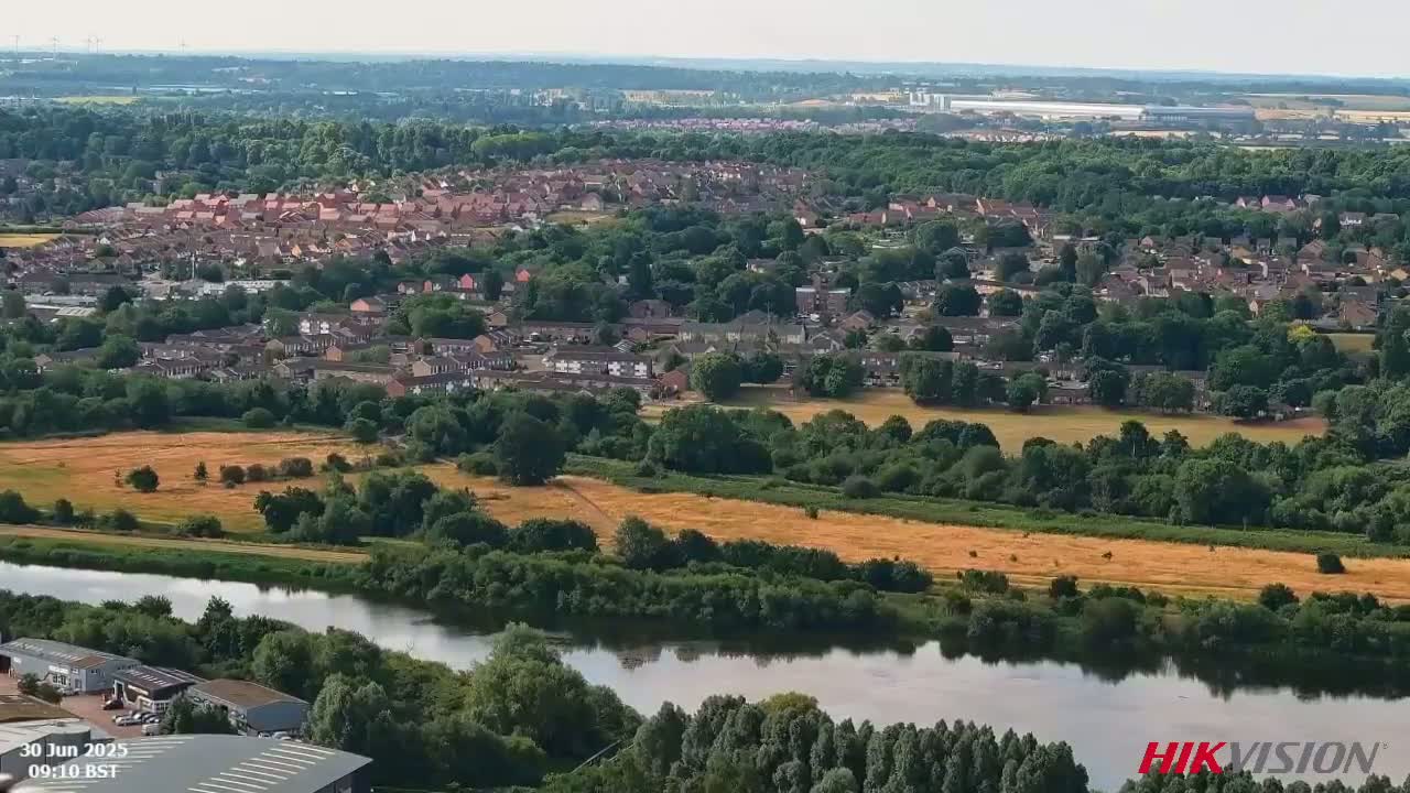 Northampton City 360 Panaromic Skyline Live Cam - Northampton, West Northamptonshire, Northamptonshire, East Midlands, England, United Kingdom
