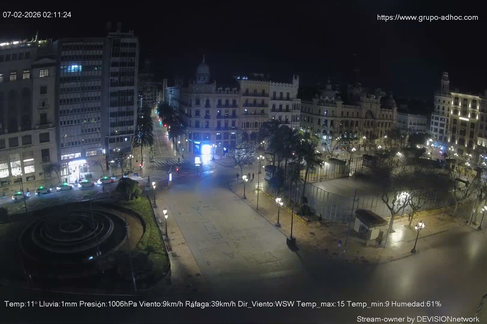 Valencia City , Plaza del Ayuntamiento Square Live Cam - Valencia,  Comunidad Valenciana, Spain