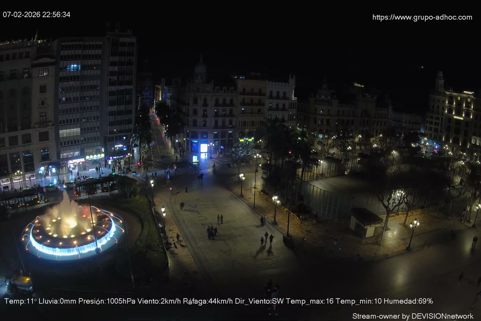 Valencia City , Plaza del Ayuntamiento Square Live Cam - Valencia,  Comunidad Valenciana, Spain
