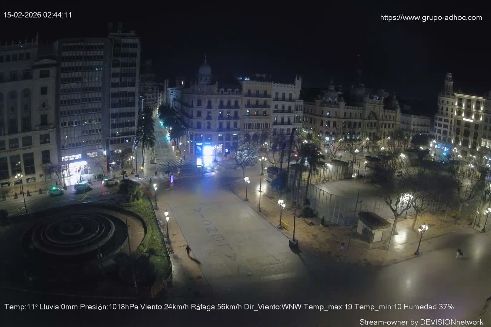 Valencia City , Plaza del Ayuntamiento Square Live Cam - Valencia,  Comunidad Valenciana, Spain