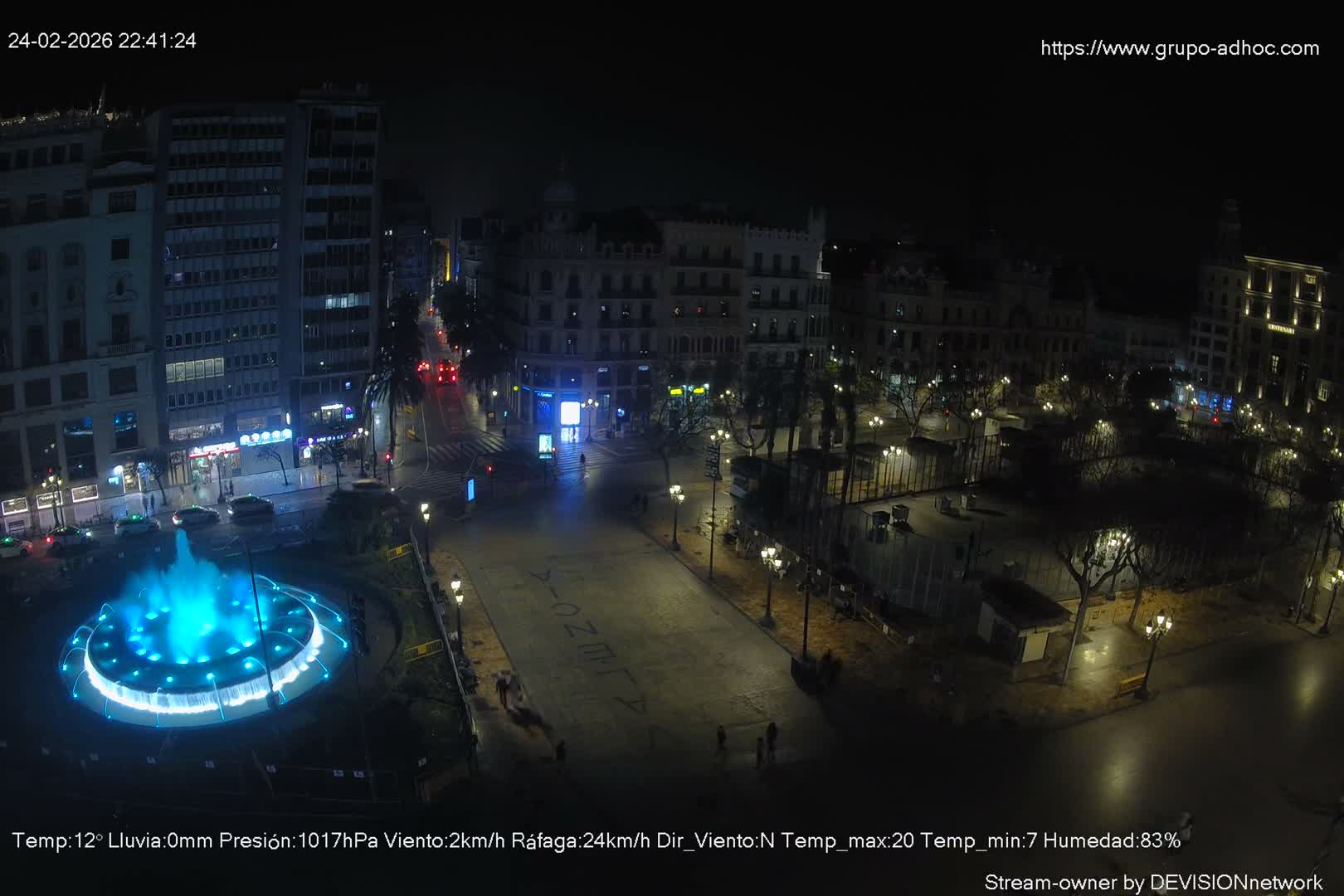 Valencia City , Plaza del Ayuntamiento Square Live Cam - Valencia,  Comunidad Valenciana, Spain