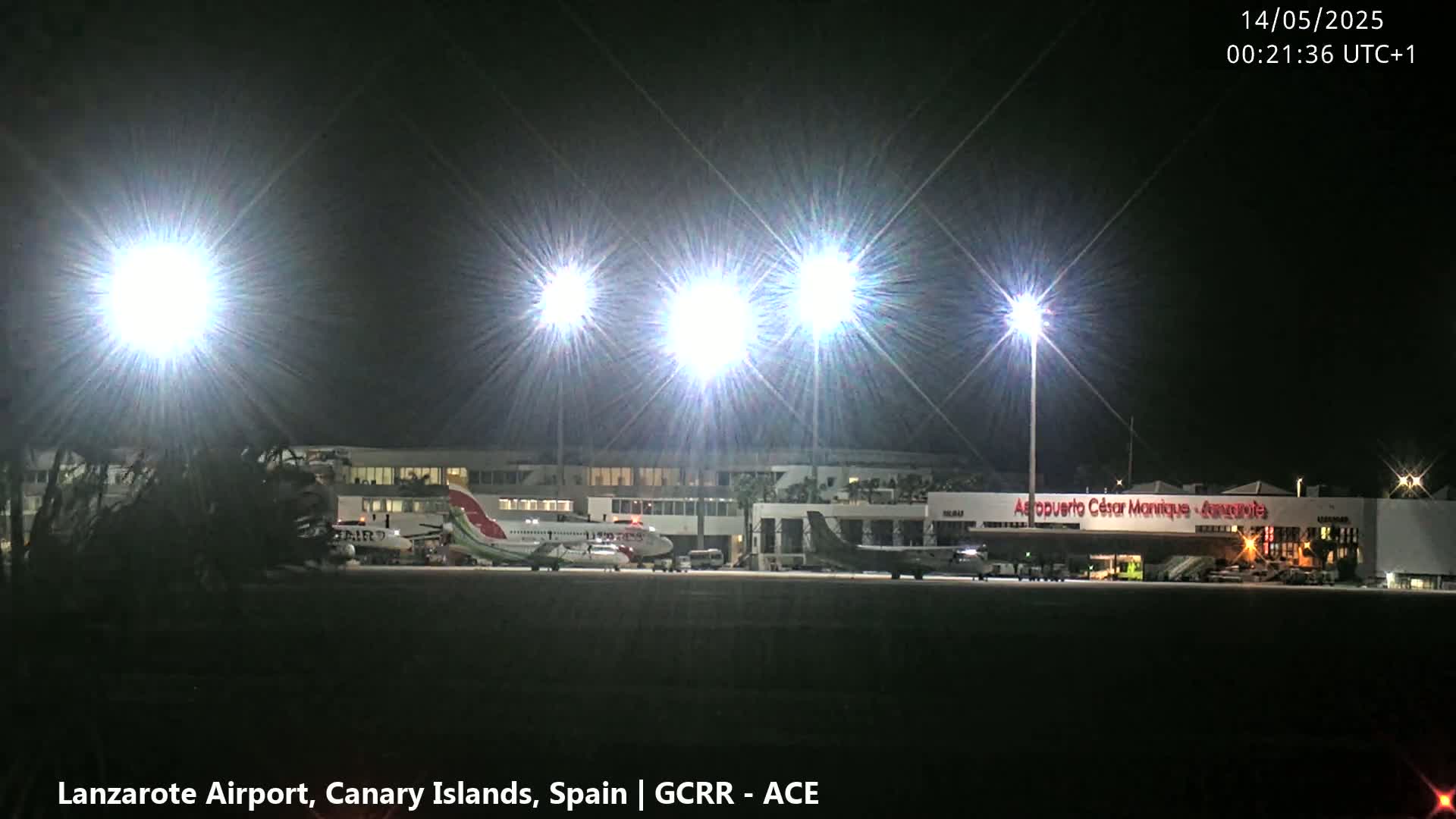 Lanzarote Airport from Inside Live Cam - Las Palmas , Canary Islands ,  Spain