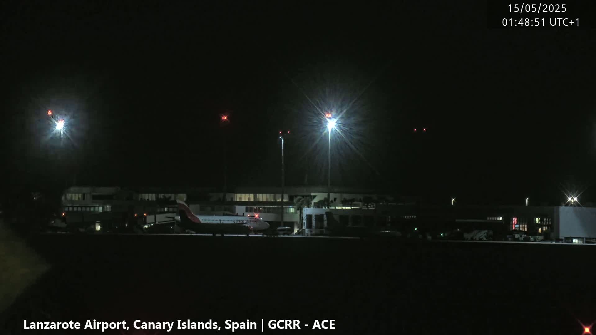 Lanzarote Airport from Inside Live Cam - Las Palmas , Canary Islands ,  Spain