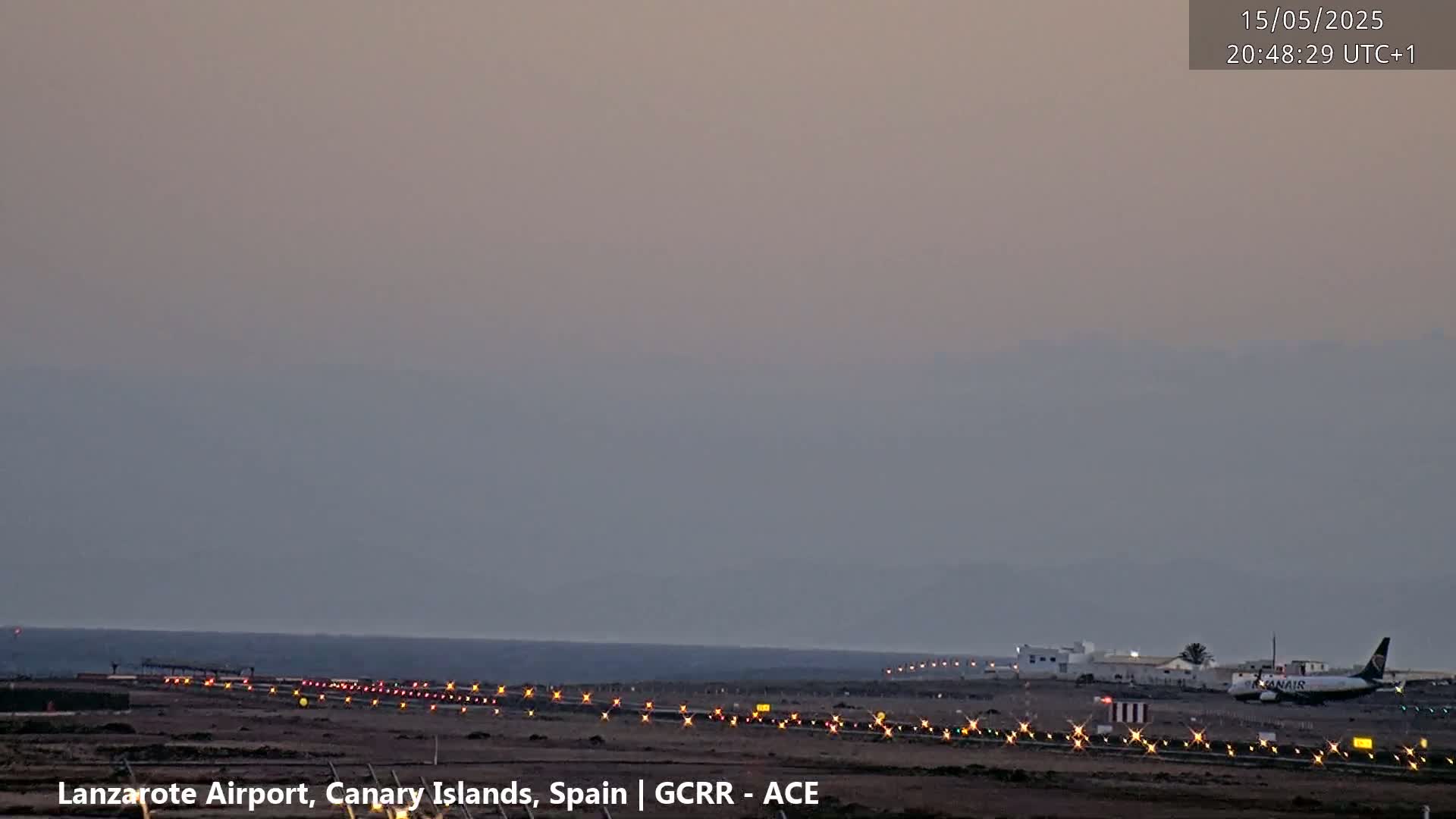 Lanzarote Airport from Inside Live Cam - Las Palmas , Canary Islands ,  Spain