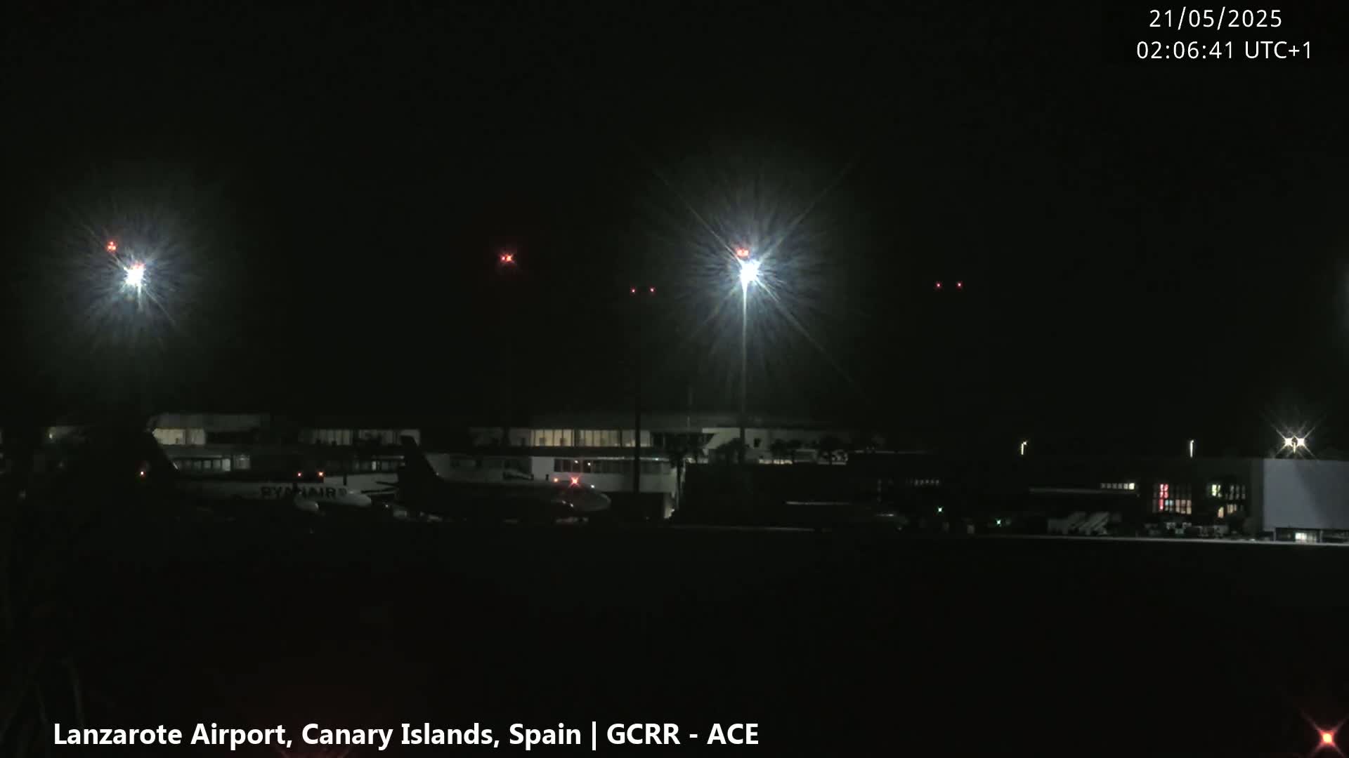 Lanzarote Airport from Inside Live Cam - Las Palmas , Canary Islands ,  Spain