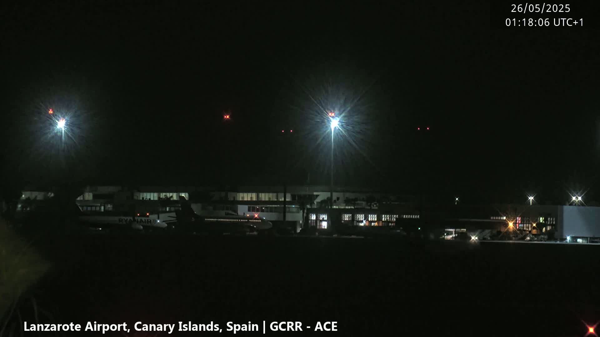 Lanzarote Airport from Inside Live Cam - Las Palmas , Canary Islands ,  Spain