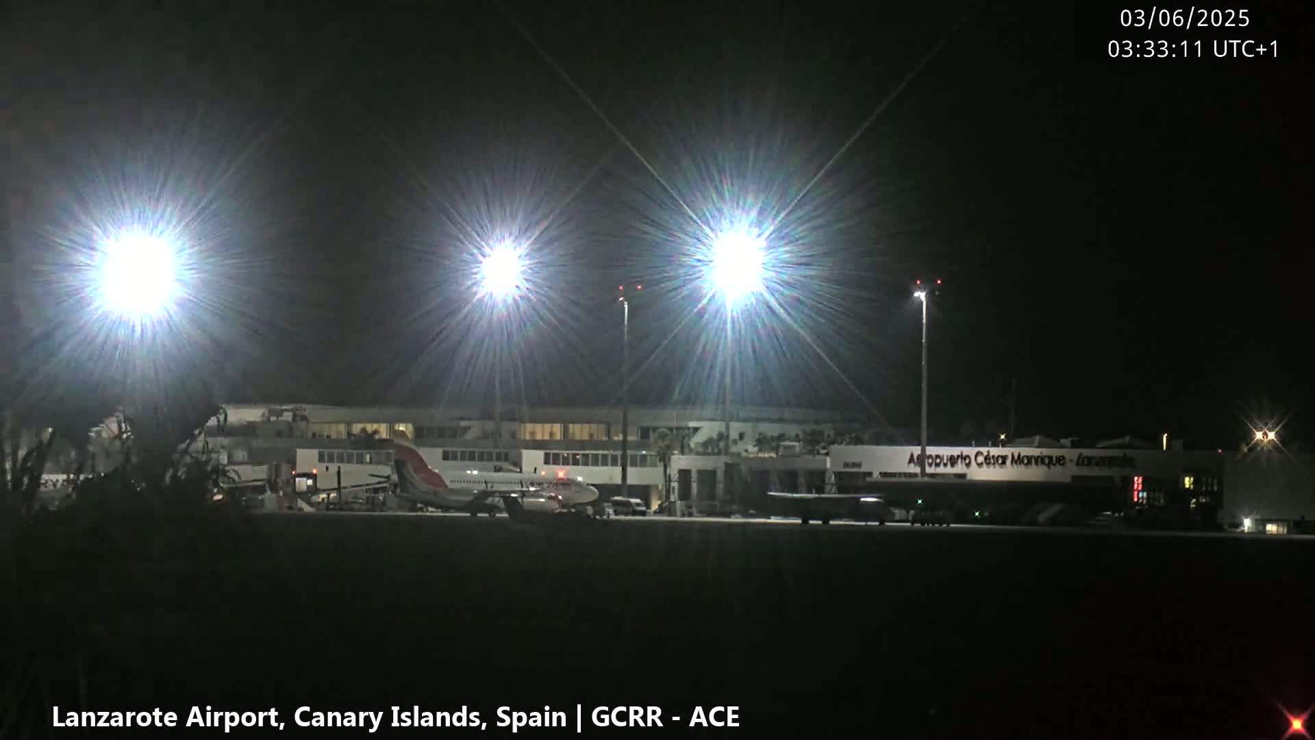 Lanzarote Airport from Inside Live Cam - Las Palmas , Canary Islands ,  Spain