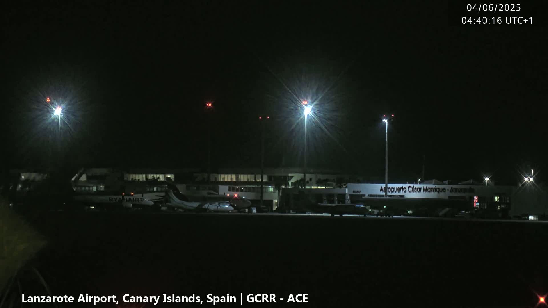 Lanzarote Airport from Inside Live Cam - Las Palmas , Canary Islands ,  Spain