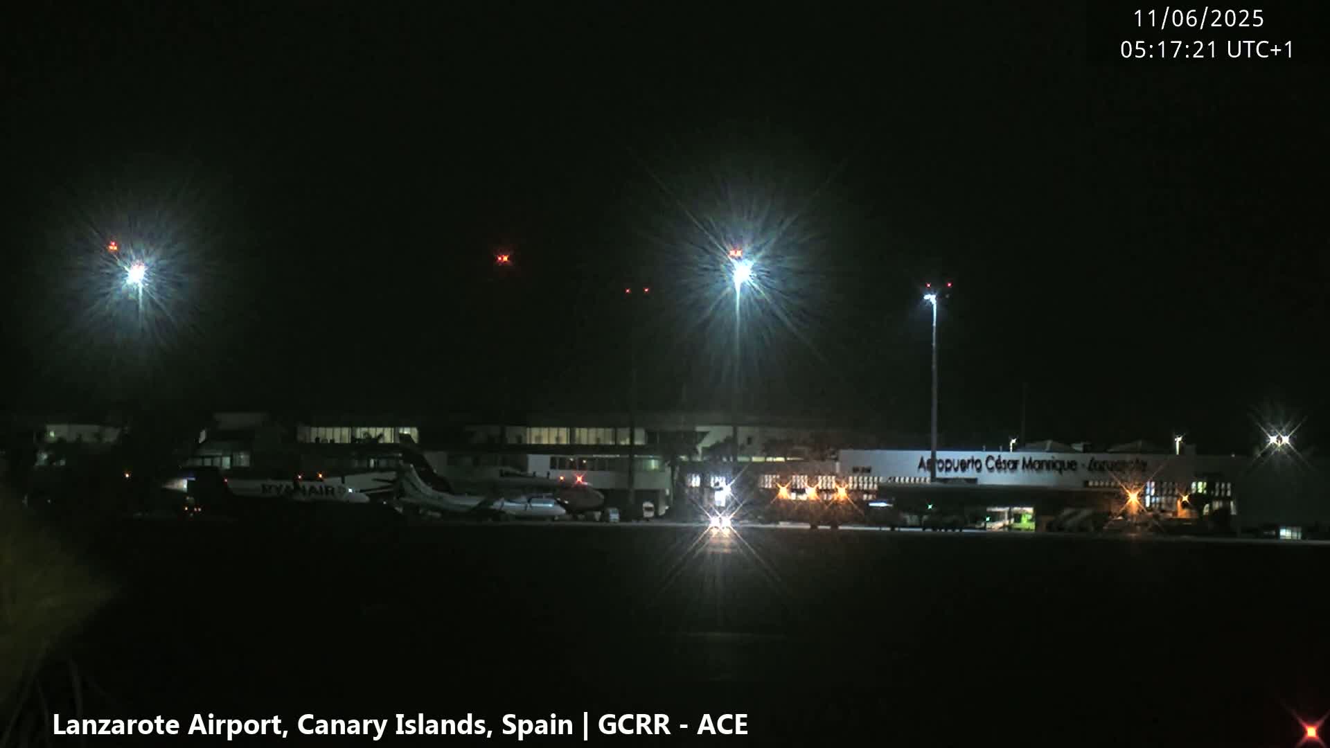Lanzarote Airport from Inside Live Cam - Las Palmas , Canary Islands ,  Spain