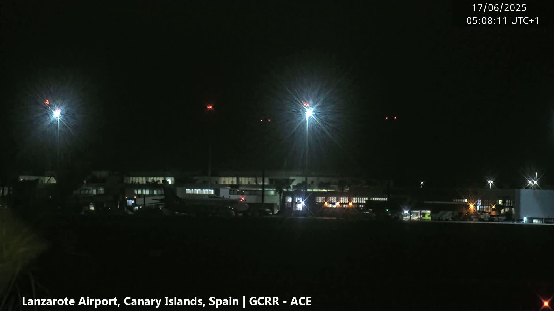 Lanzarote Airport from Inside Live Cam ACE/GCRR - Las Palmas , Canary Islands ,  Spain