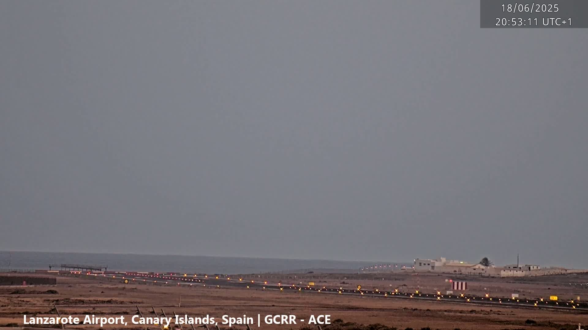 Lanzarote Airport from Inside Live Cam ACE/GCRR - Las Palmas , Canary Islands ,  Spain