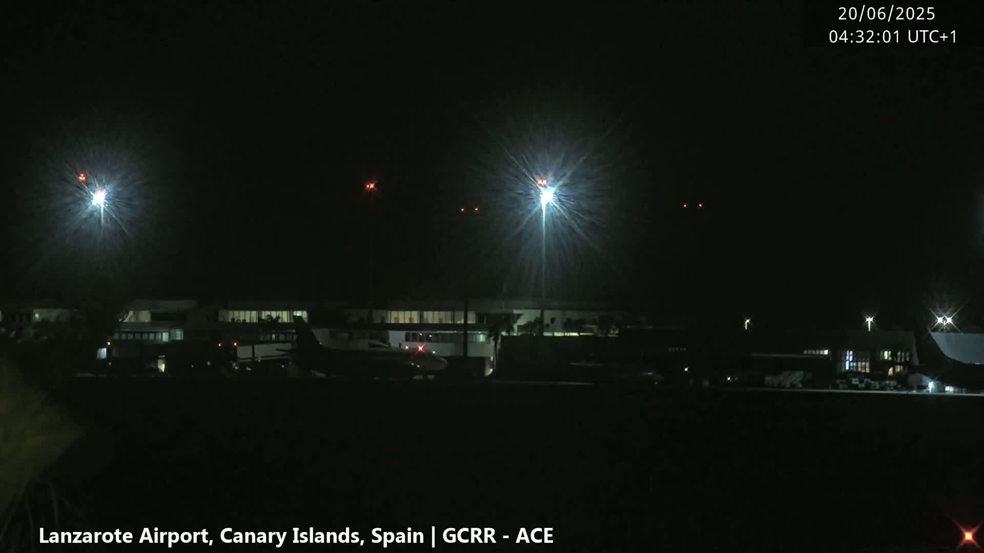 Lanzarote Airport from Inside Live Cam ACE/GCRR - Las Palmas , Canary Islands ,  Spain