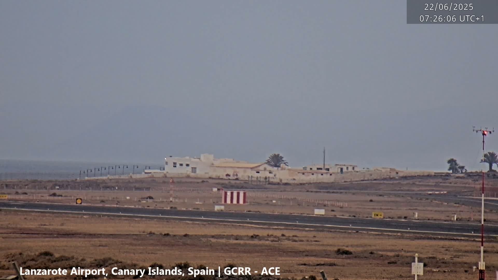 Lanzarote Airport from Inside Live Cam ACE/GCRR - Las Palmas , Canary Islands ,  Spain