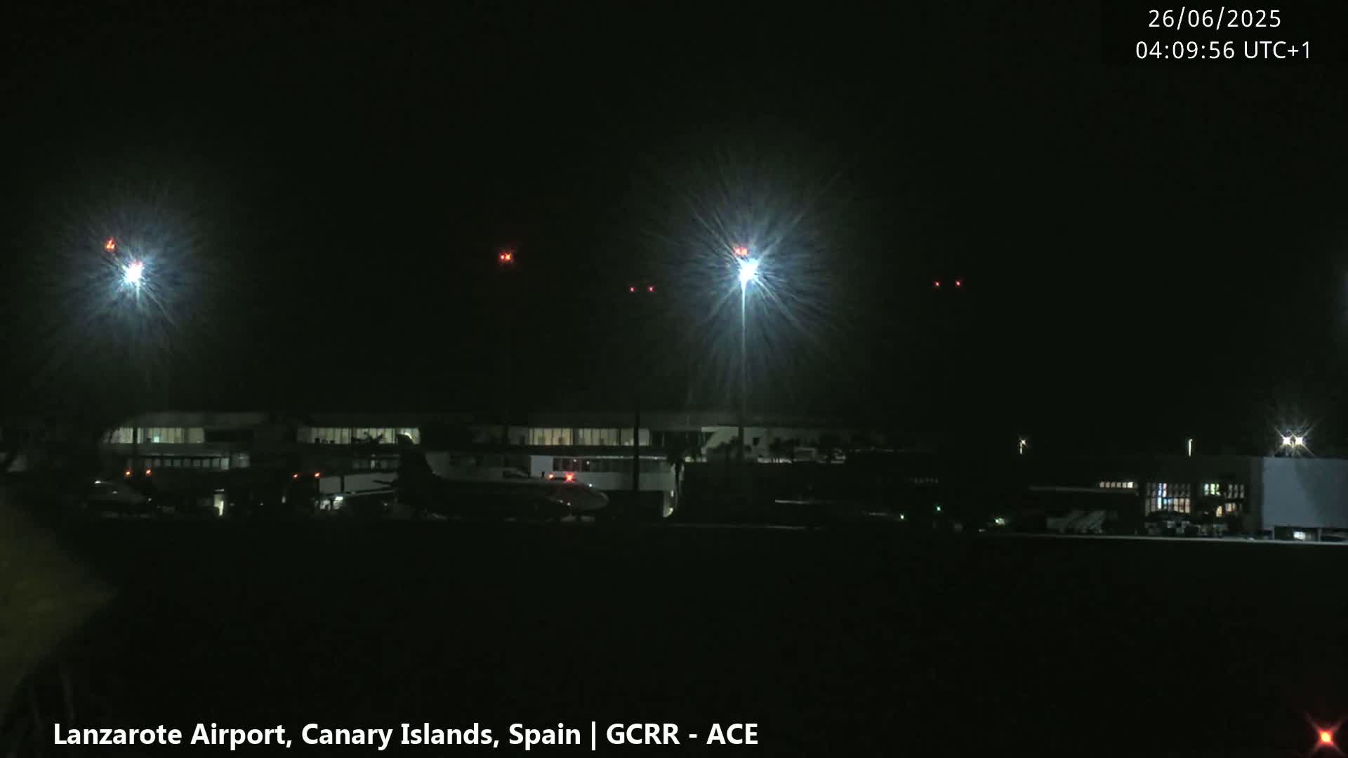 Lanzarote Airport from Inside Live Cam ACE/GCRR - Las Palmas , Canary Islands ,  Spain