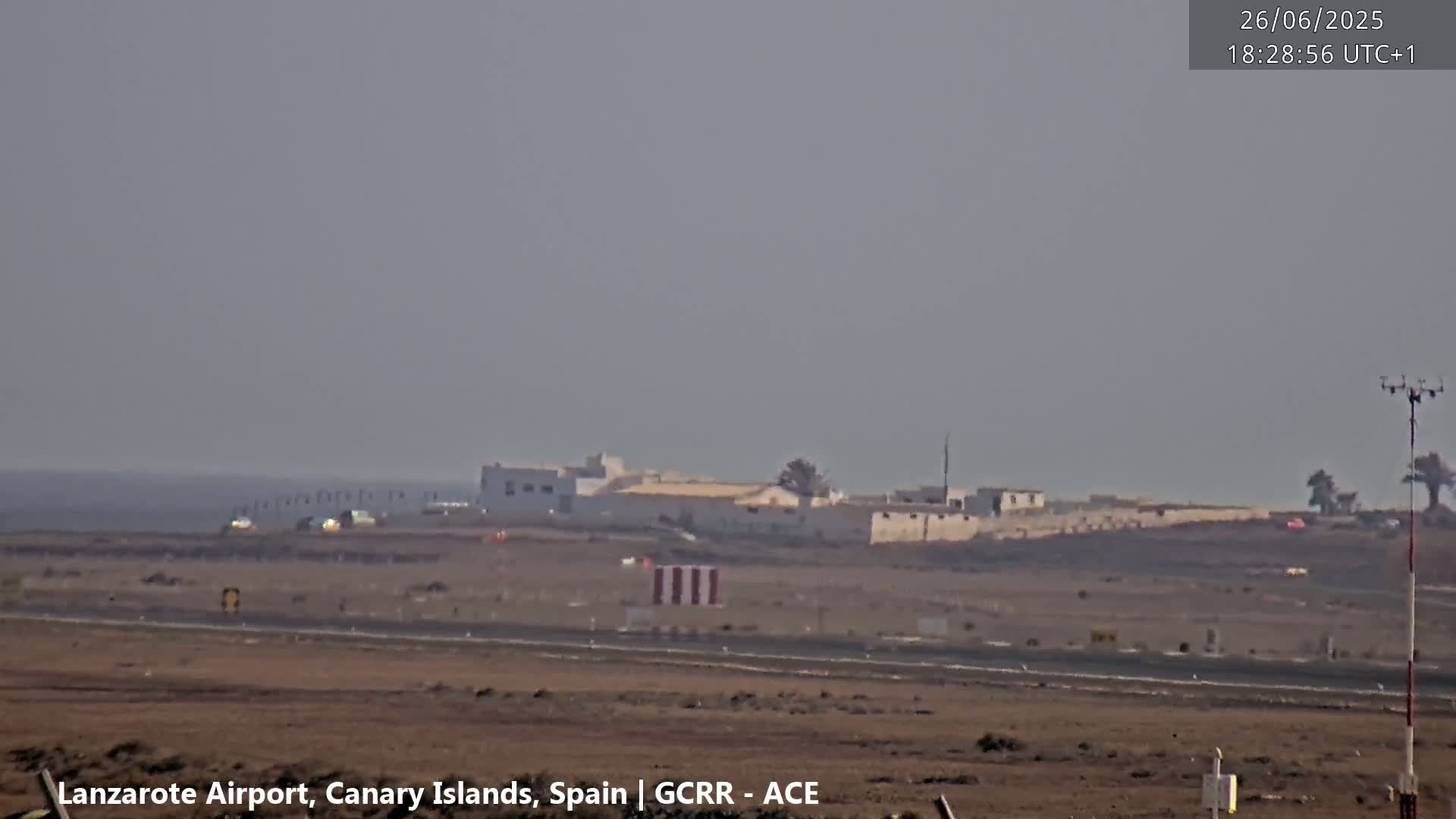 Lanzarote Airport from Inside Live Cam ACE/GCRR - Las Palmas , Canary Islands ,  Spain