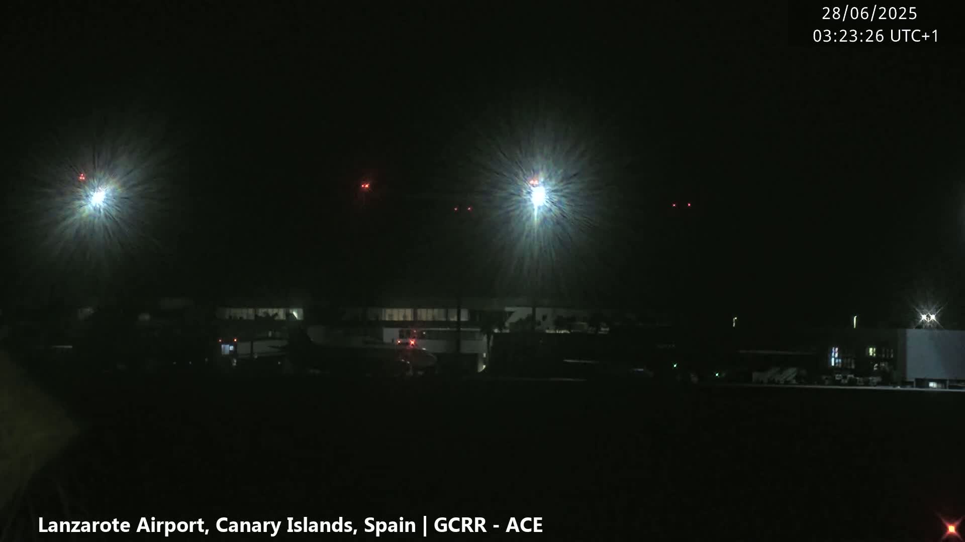 Lanzarote Airport from Inside Live Cam ACE/GCRR - Las Palmas , Canary Islands ,  Spain