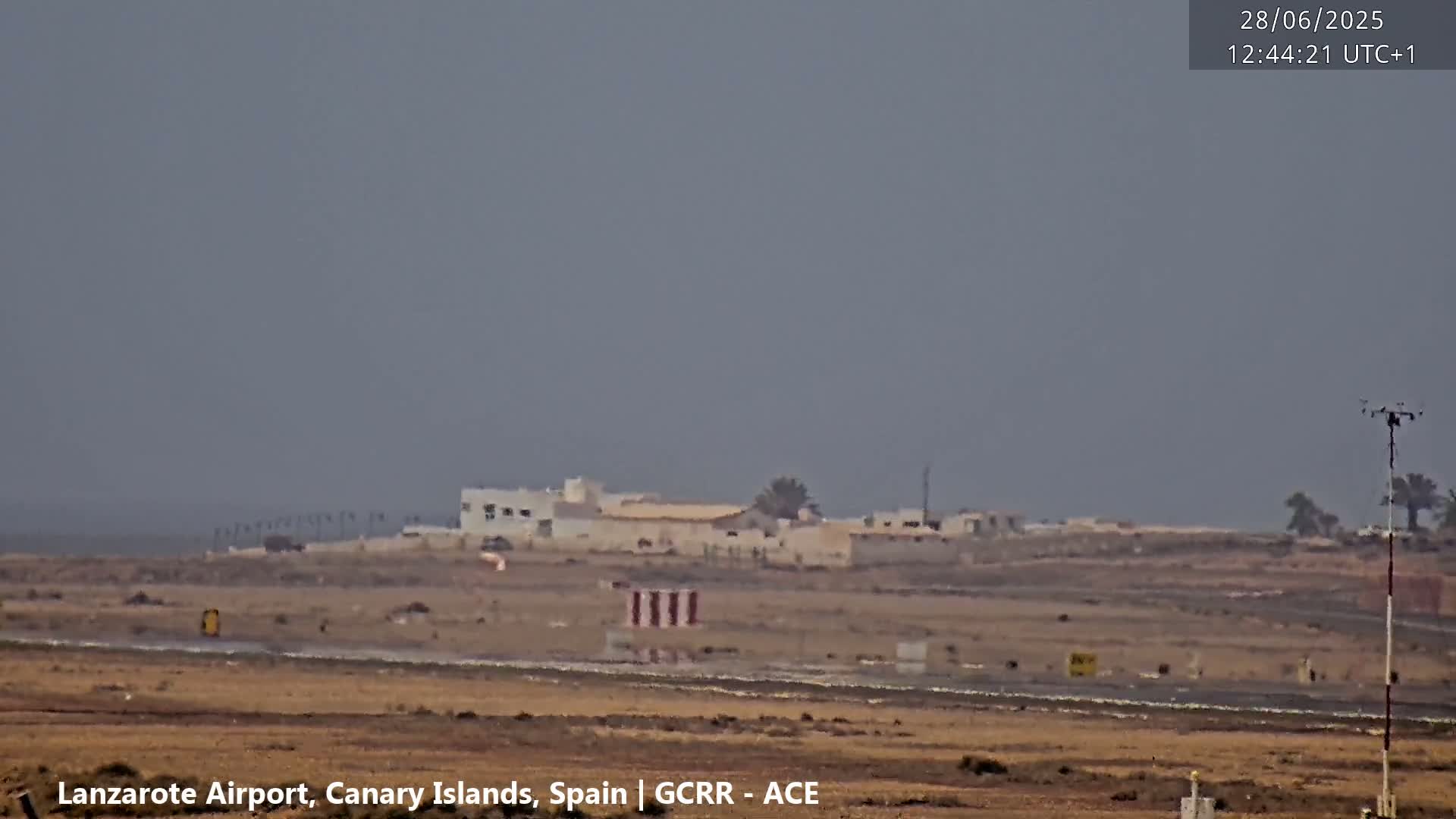 Lanzarote Airport from Inside Live Cam ACE/GCRR - Las Palmas , Canary Islands ,  Spain