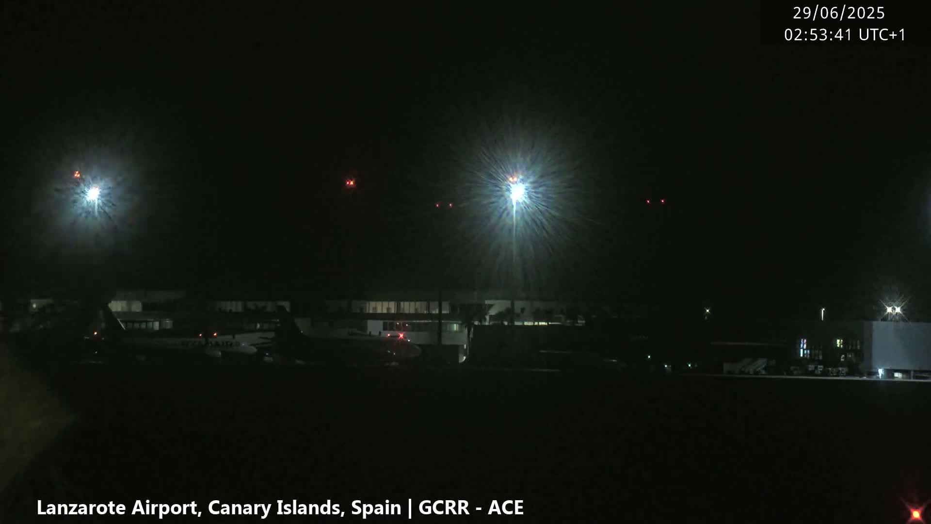 Lanzarote Airport from Inside Live Cam ACE/GCRR - Las Palmas , Canary Islands ,  Spain