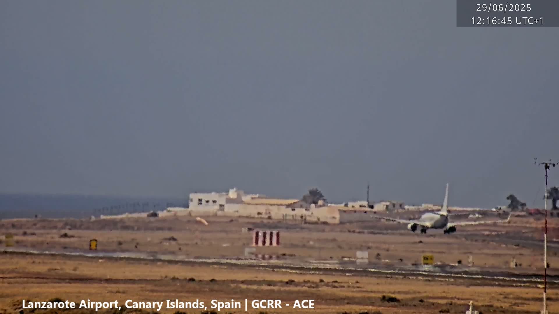 Lanzarote Airport from Inside Live Cam ACE/GCRR - Las Palmas , Canary Islands ,  Spain