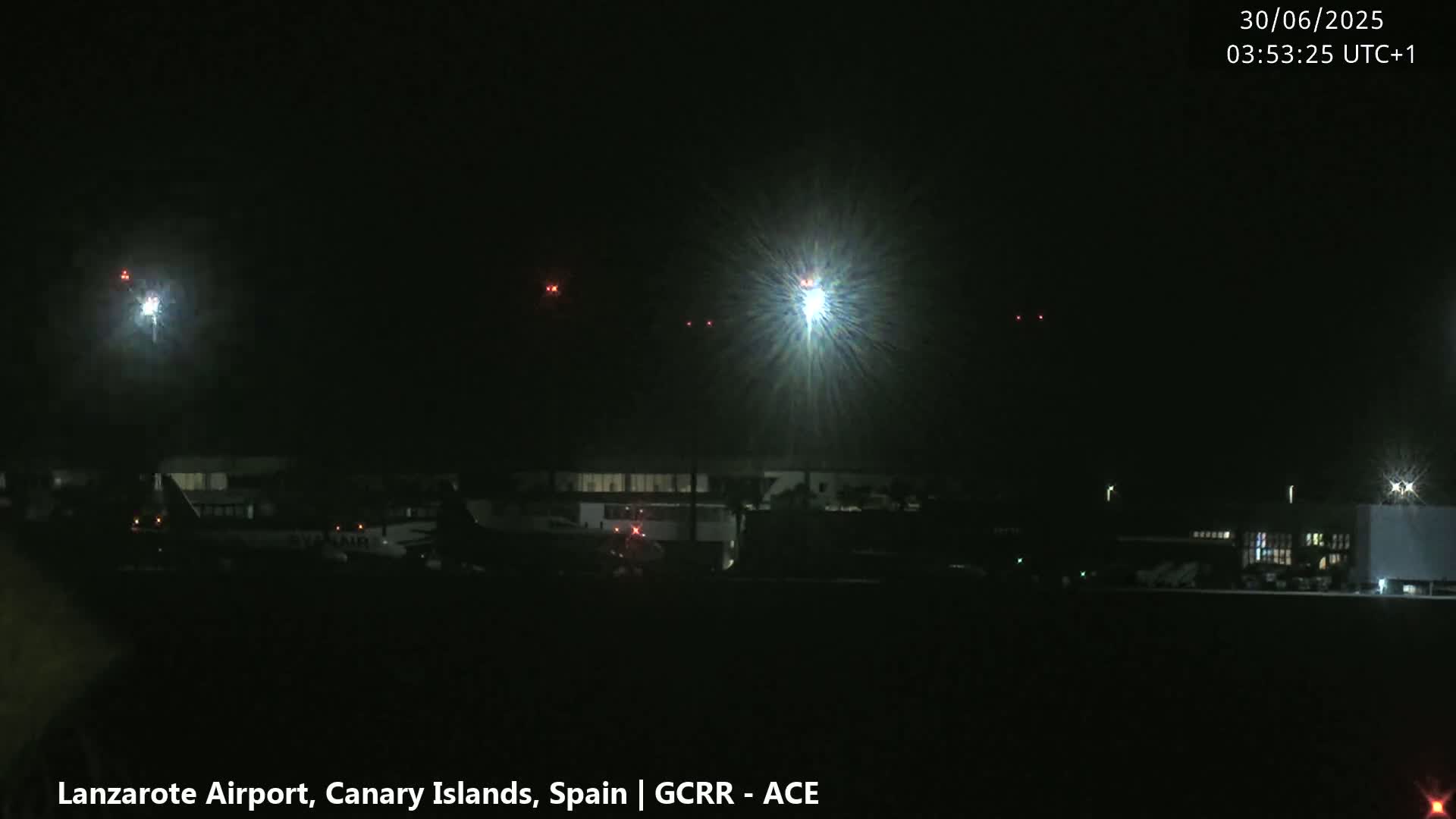 Lanzarote Airport from Inside Live Cam ACE/GCRR - Las Palmas , Canary Islands ,  Spain
