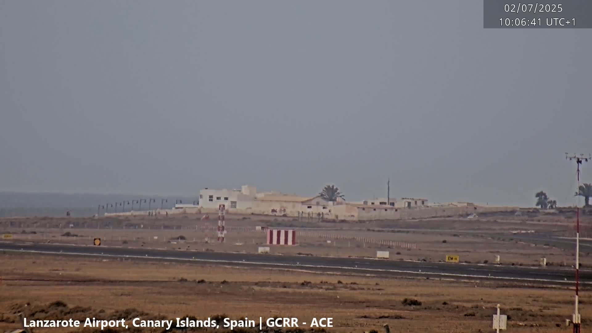 Lanzarote Airport from Inside Live Cam ACE/GCRR - Las Palmas , Canary Islands ,  Spain