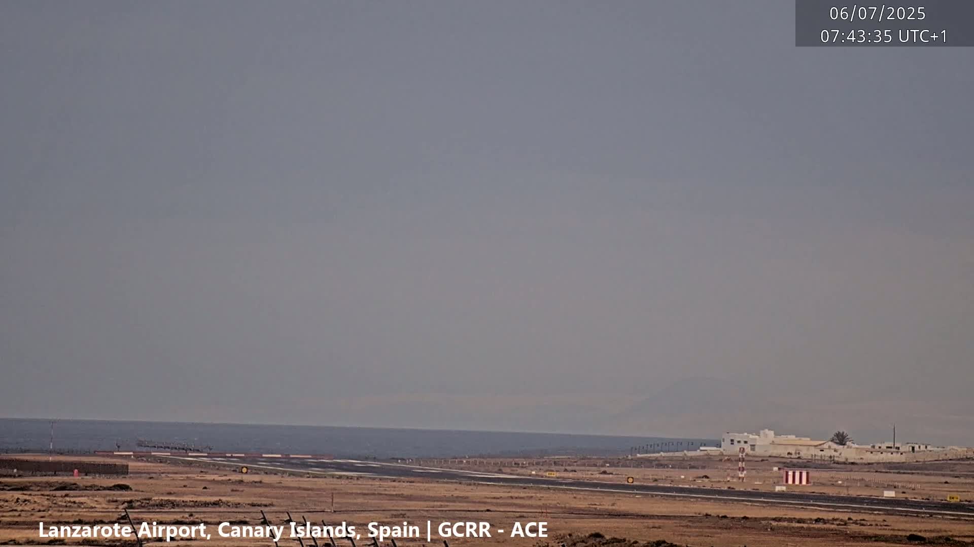 Lanzarote Airport from Inside Live Cam ACE/GCRR - Las Palmas , Canary Islands ,  Spain