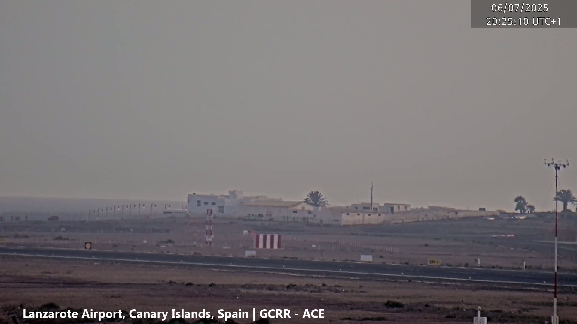 Lanzarote Airport from Inside Live Cam ACE/GCRR - Las Palmas , Canary Islands ,  Spain