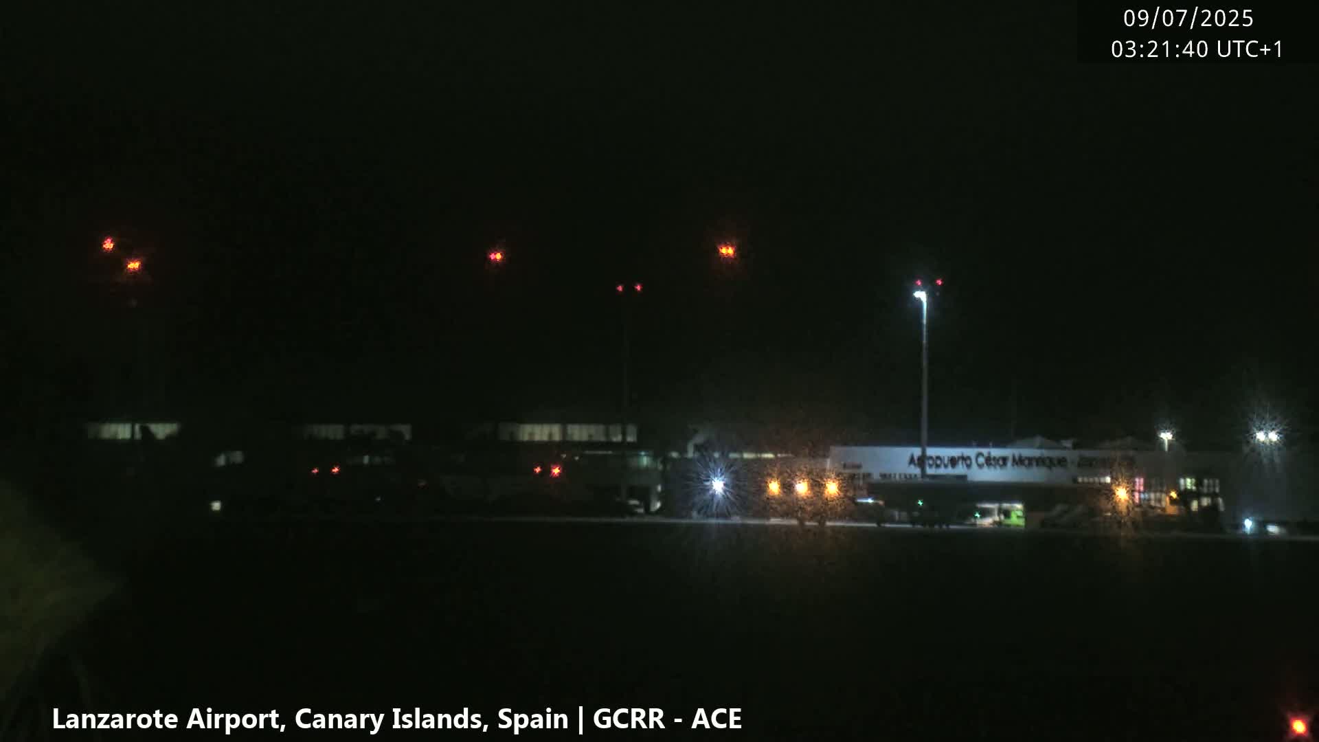 Lanzarote Airport from Inside Live Cam ACE/GCRR - Las Palmas , Canary Islands ,  Spain