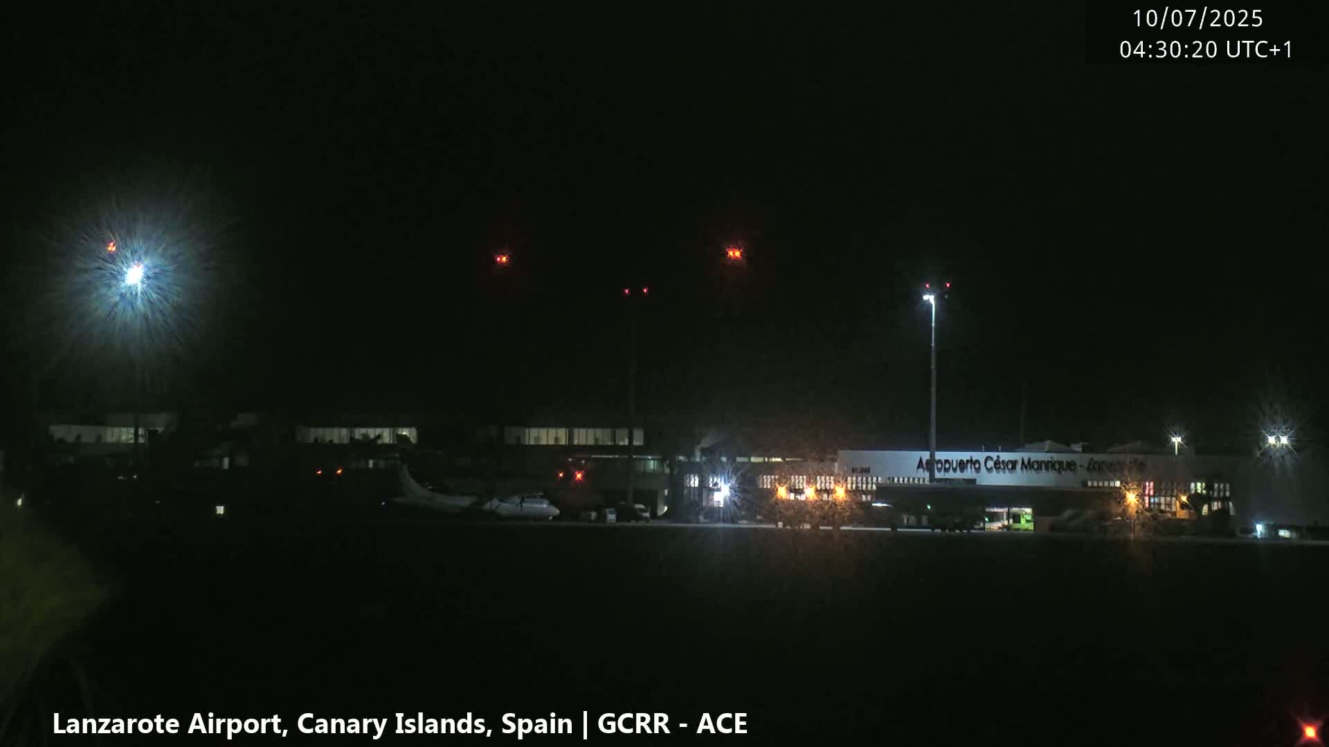Lanzarote Airport from Inside Live Cam ACE/GCRR - Las Palmas , Canary Islands ,  Spain
