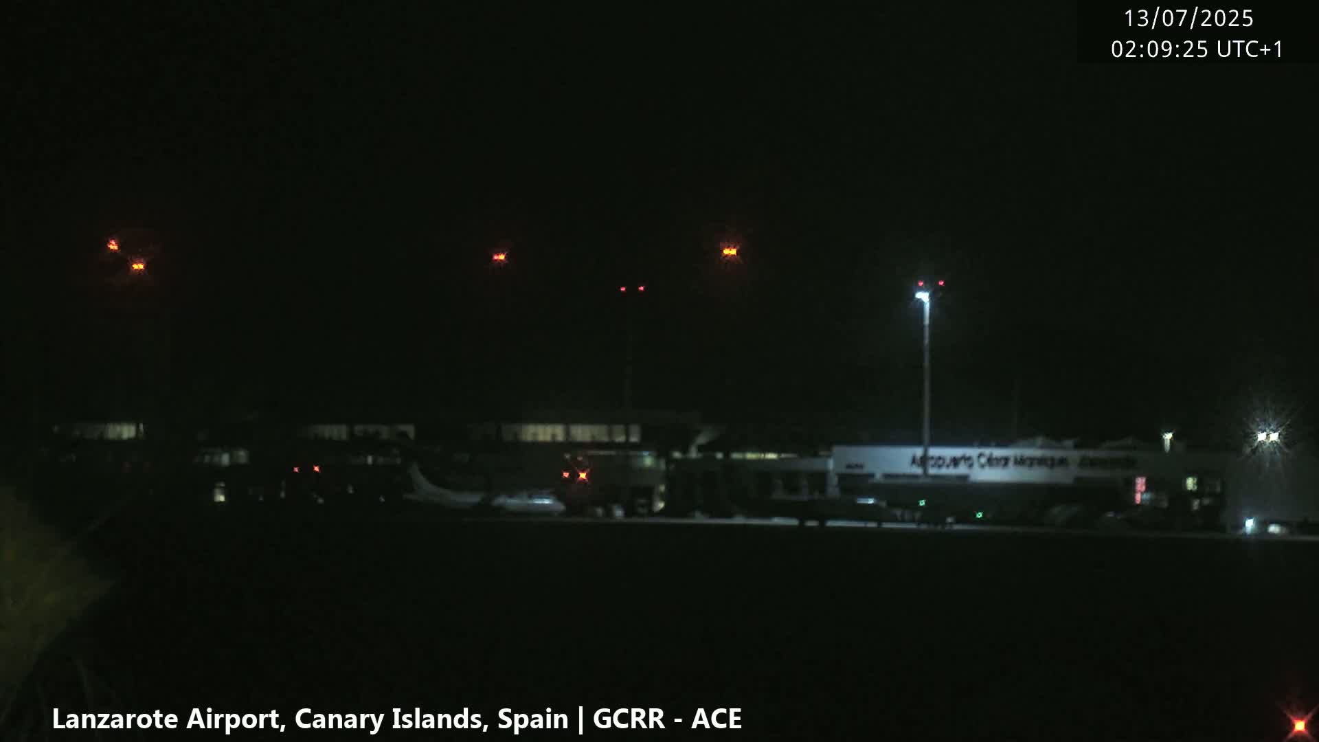 Lanzarote Airport from Inside Live Cam ACE/GCRR - Las Palmas , Canary Islands ,  Spain