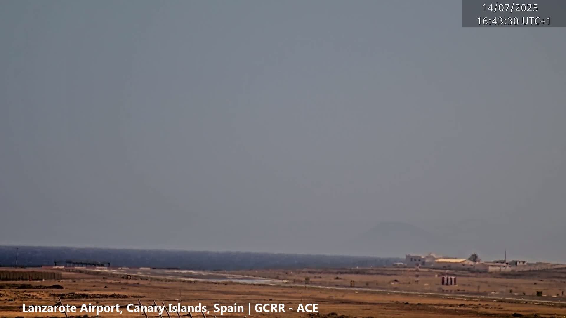 Lanzarote Airport from Inside Live Cam ACE/GCRR - Las Palmas , Canary Islands ,  Spain