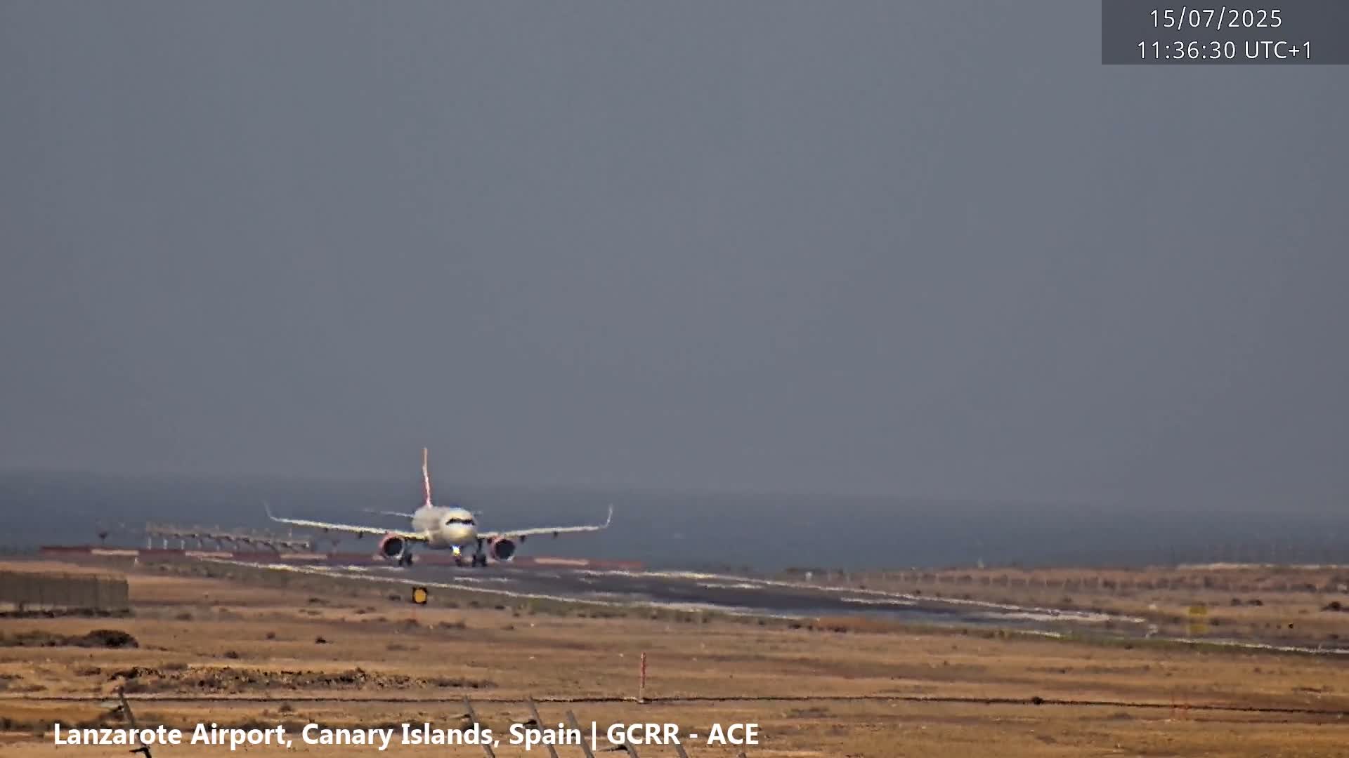 Lanzarote Airport from Inside Live Cam ACE/GCRR - Las Palmas , Canary Islands ,  Spain