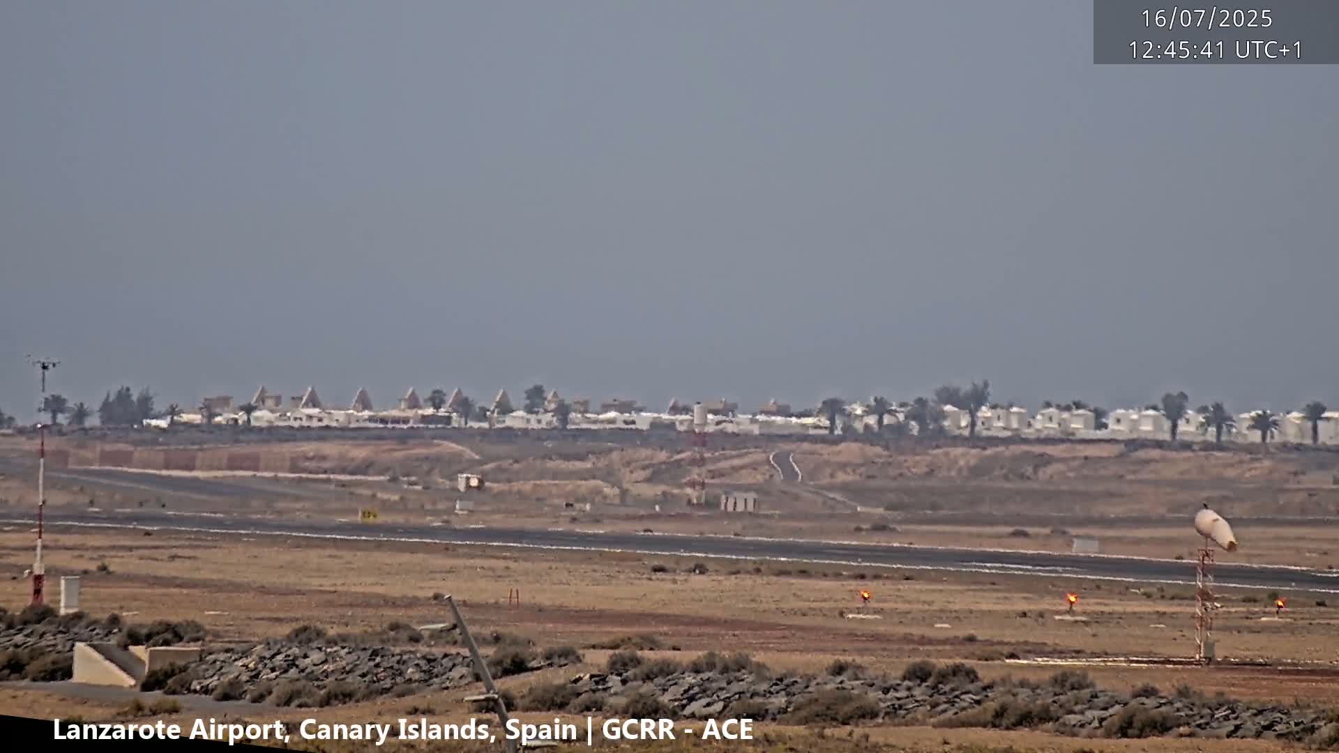 Lanzarote Airport from Inside Live Cam ACE/GCRR - Las Palmas , Canary Islands ,  Spain