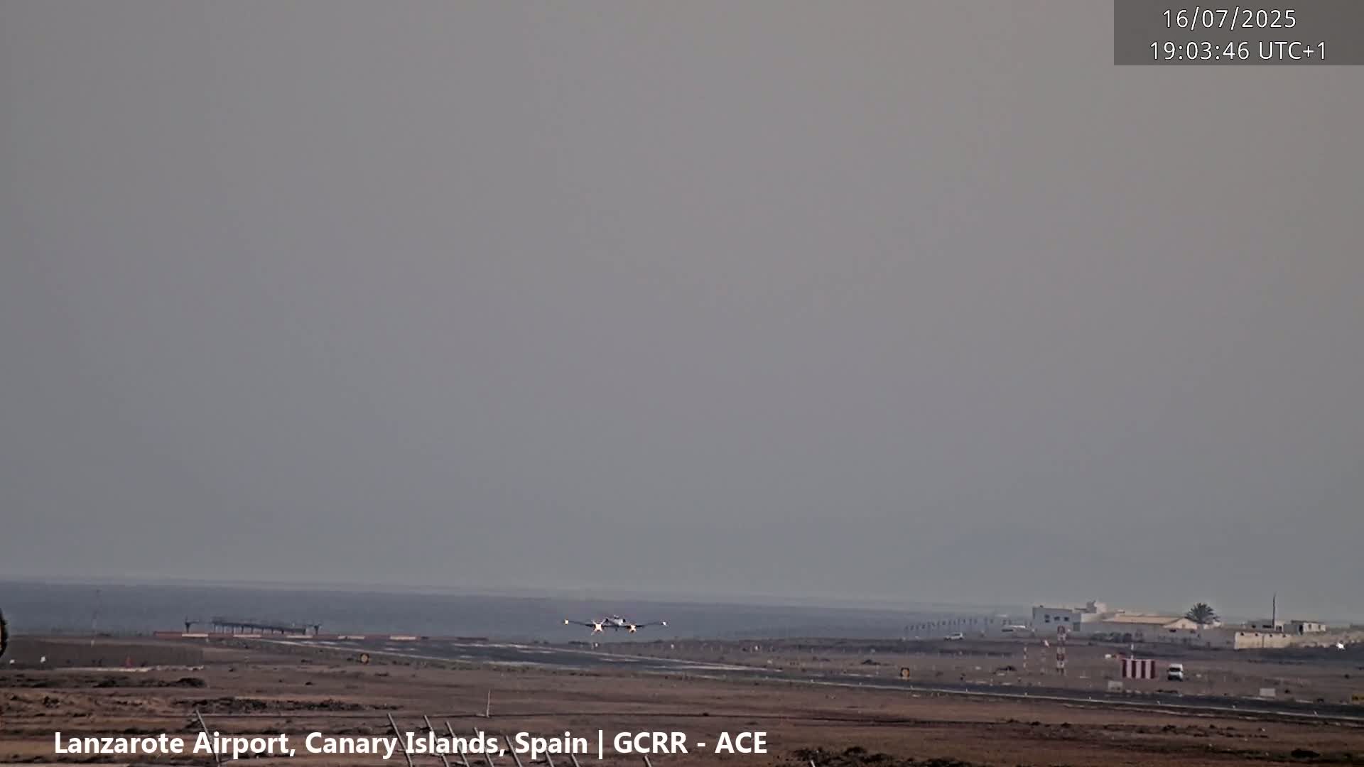 Lanzarote Airport from Inside Live Cam ACE/GCRR - Las Palmas , Canary Islands ,  Spain