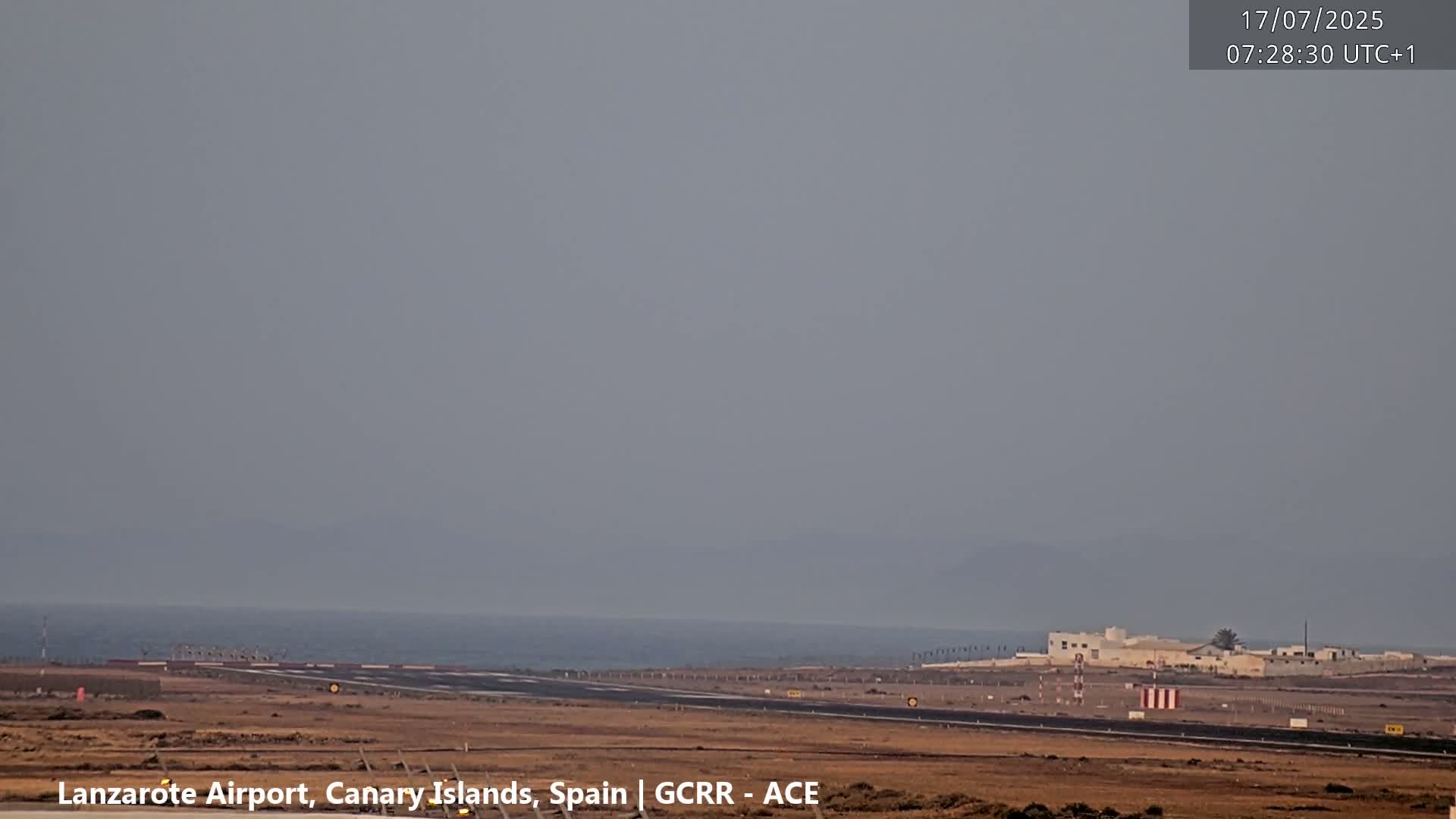 Lanzarote Airport from Inside Live Cam ACE/GCRR - Las Palmas , Canary Islands ,  Spain