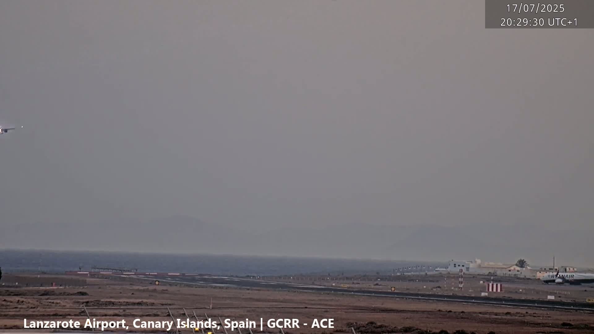 Lanzarote Airport from Inside Live Cam ACE/GCRR - Las Palmas , Canary Islands ,  Spain