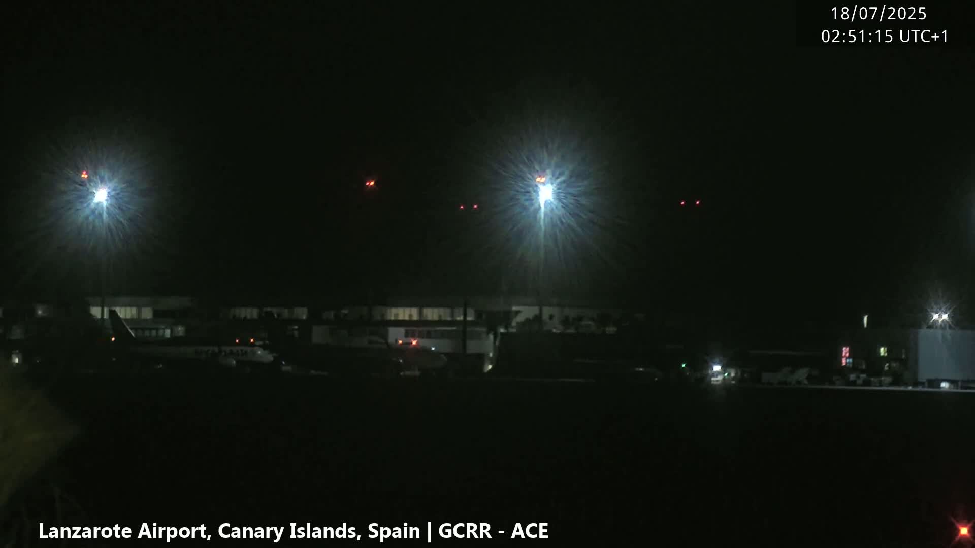 Lanzarote Airport from Inside Live Cam ACE/GCRR - Las Palmas , Canary Islands ,  Spain