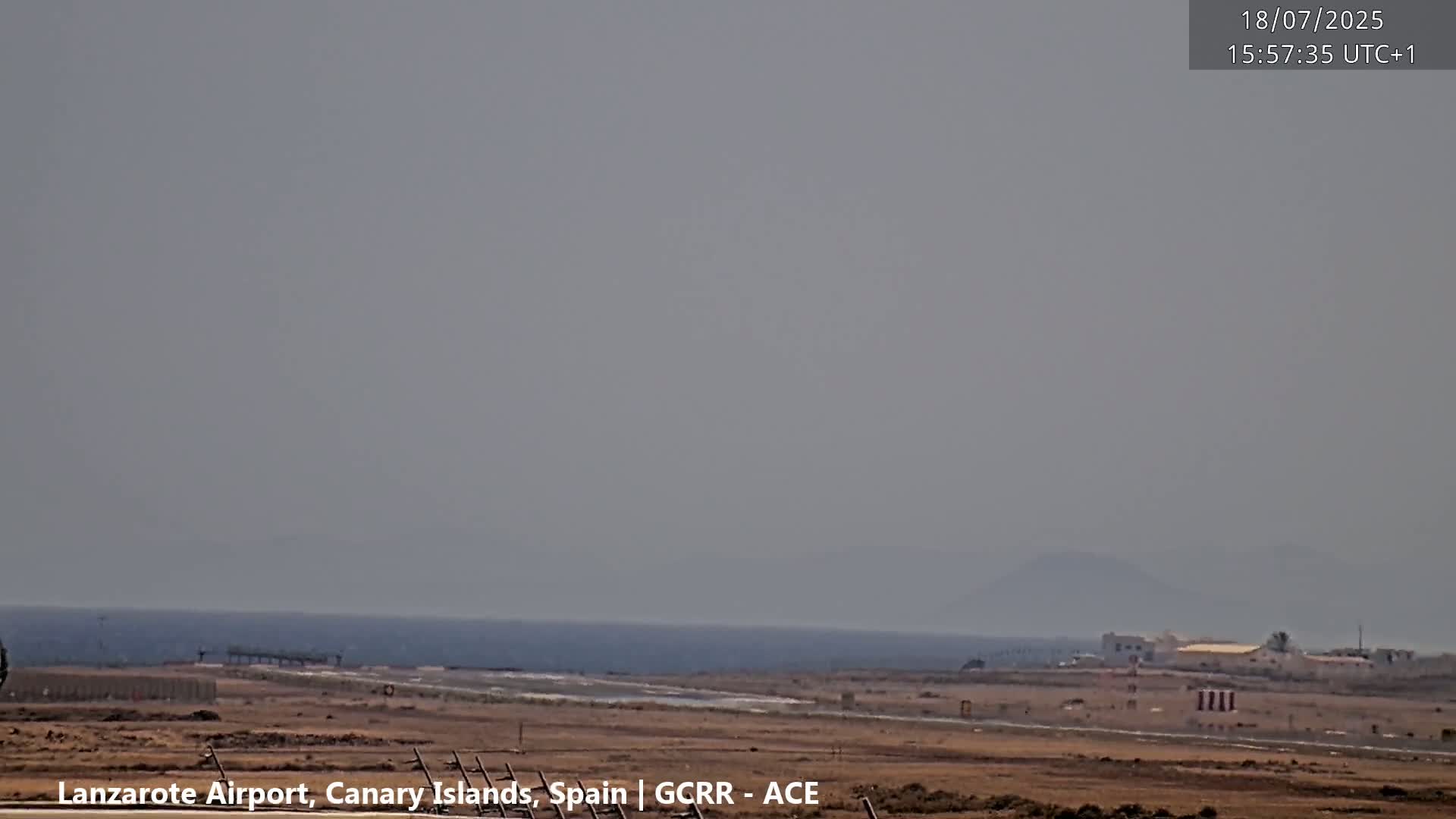Lanzarote Airport from Inside Live Cam ACE/GCRR - Las Palmas , Canary Islands ,  Spain