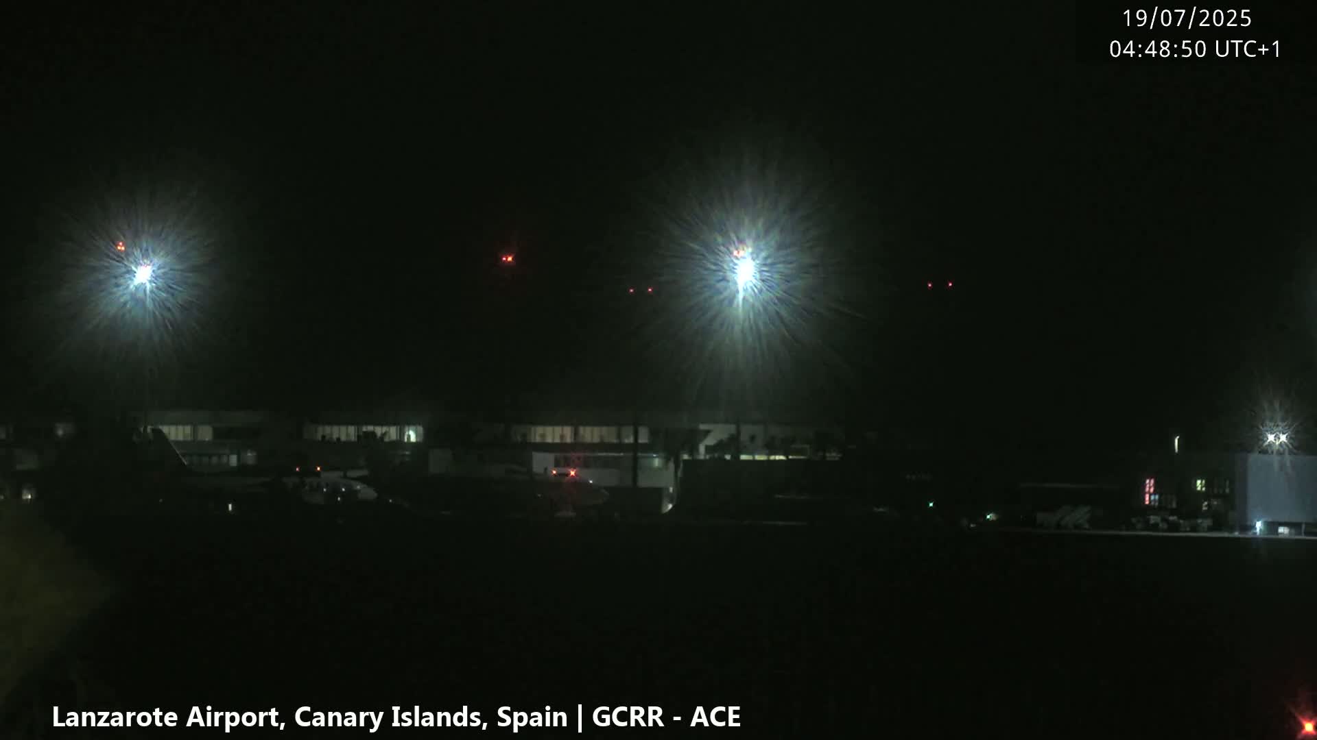 Lanzarote Airport from Inside Live Cam ACE/GCRR - Las Palmas , Canary Islands ,  Spain