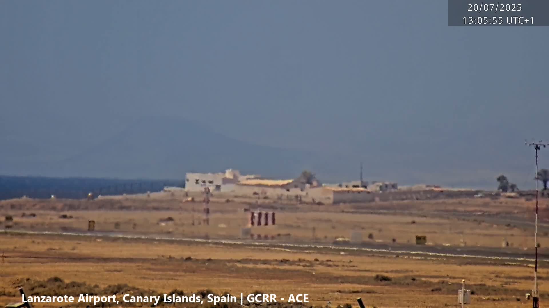 Lanzarote Airport from Inside Live Cam ACE/GCRR - Las Palmas , Canary Islands ,  Spain